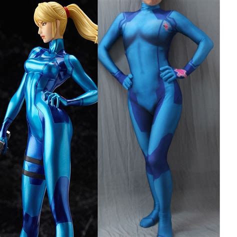 Movie Coser 5 High Quality Custom Made Samus Aran Zero Suit 3d Printing Morph Girl Costume