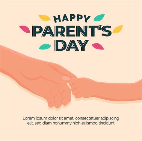 Premium Vector A Beautiful Greeting Card For Happy Parent Day With