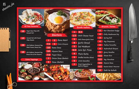 Design Restaurant Menu Food Menu Digital Menu Screen Flyer By Shanta