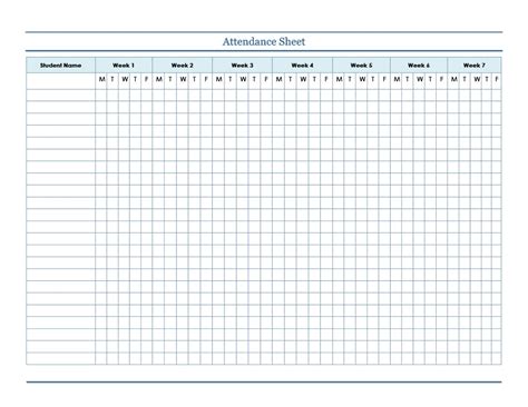 2021 Employee Attendance Calendar Printable