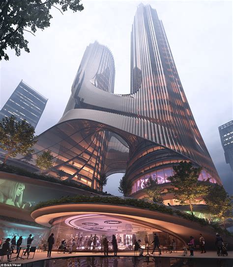 The Sci Fi Style Twin Skyscrapers By Zaha Hadid That Will Be As Tall As