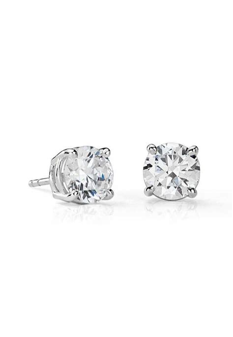 Diamond Stud Earrings In Platinum 3 Ct Tw Blue Nile Diamond