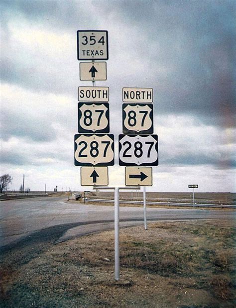Texas State Highway 354 U S Highway 87 And U S Highway 287