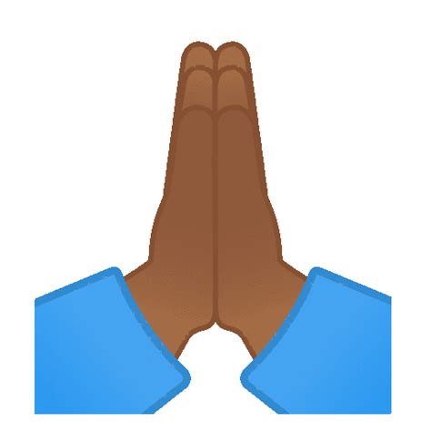 🏾 Folded Hands Medium Dark Skin Tone Emoji On Noto Color Emoji