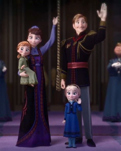 Princess Anna Queen Iduna King Agnarr And Elsa The Snow Queen