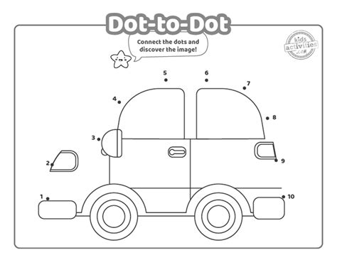 Easy Dot To Dot Printables 1 10 Coloring Pages