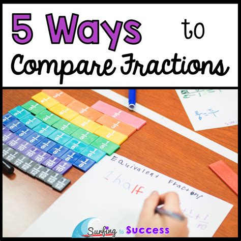 5 Ways to Compare Fractions - Surfing to Success