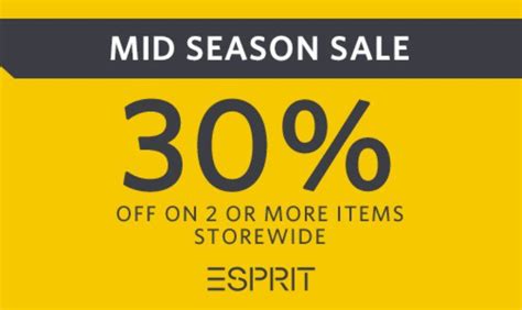 30 Off Mid Season Discount Sale At Esprit Asia Pacific Edealo