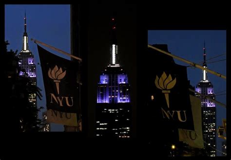 A Yea The Empire State Building Turns Purple For Nyus Commencement
