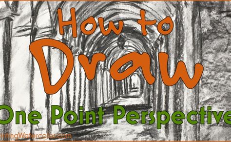 How To Draw One Point Perspective Watercolor Painting Lesson By