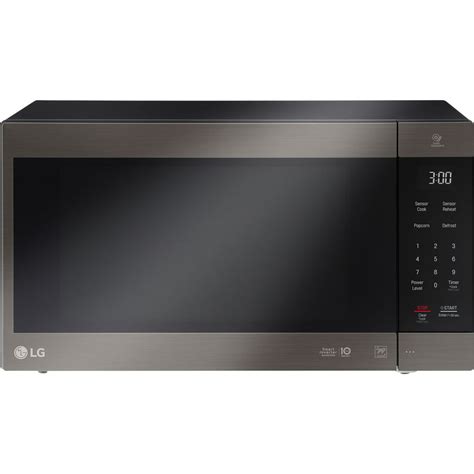 Lg Neochef 20 Cu Ft 1200w Countertop Microwave Black Stainless