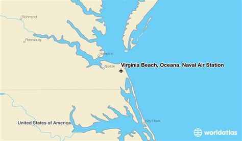 Virginia Beach Oceana Naval Air Station Ntu Airport Worldatlas