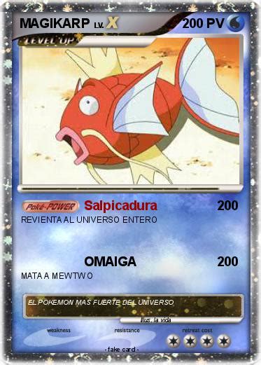 Pokémon Magikarp 1552 1552 Salpicadura Mi Carta Pokémon