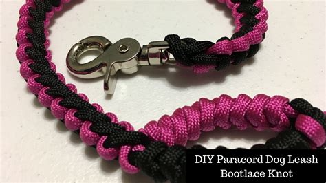 Diy personalized pillow for pets. DIY Paracord Dog Leash - Bootlace Knot - Paw-Palz