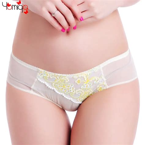 Flower Cute Women Panties Lingerie Everyday White Sheer Laides Underwear Briefs Hot Plus Size