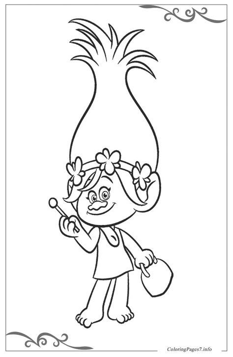 trolls  coloring pages  kids