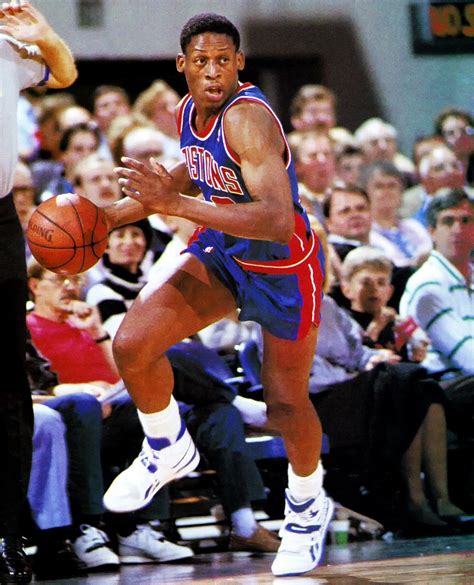 Rodman Leading The Offense Dennis Rodman Detroit Pistons Bad Boys