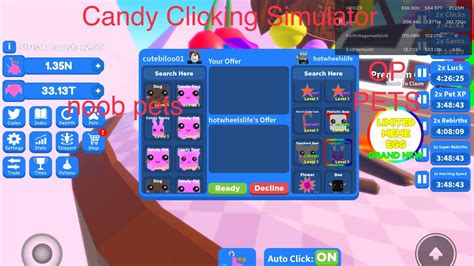 Op Pets Roblox Candy Clicking Simulator Youtube