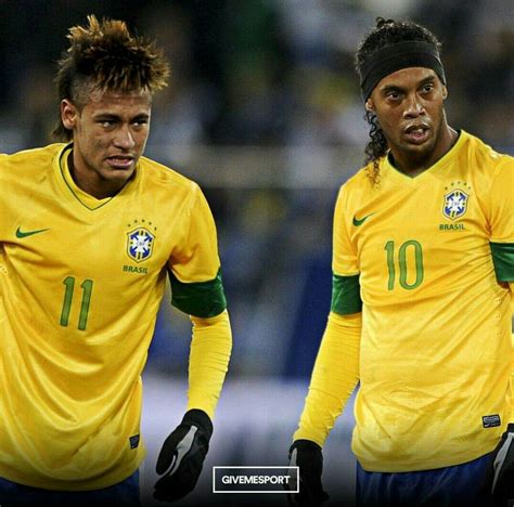 Neymar And Ronaldinho Love You Babe Best Player Football Soccer Neymar Respect Legends
