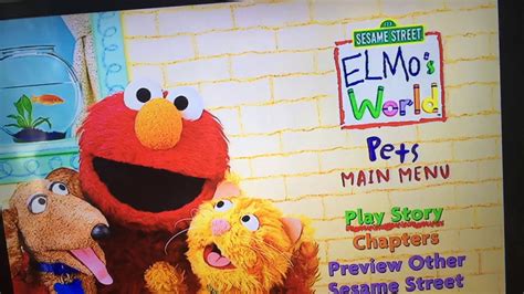 Elmos World Pets Dvd Menu Walkthrough Youtube