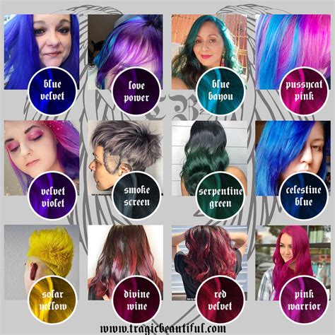 Manic Panic Hair Dye All Colors Halvedtapes