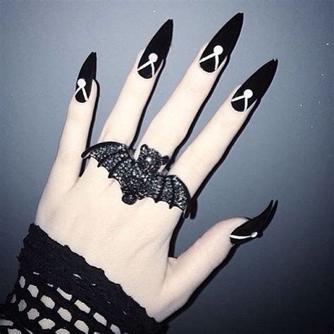 Cool 48 Awesome Gothic Nail Art Ideas Gothic Nails Goth Nails