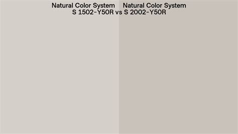 Natural Color System S 1502 Y50r Vs S 2002 Y50r Side By Side Comparison