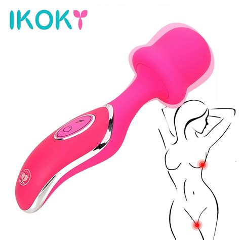 IKOKY AV Stick Vibrator Sex Toys For Woman Female Masturbator Speed Clitoris Stimulate G Spot