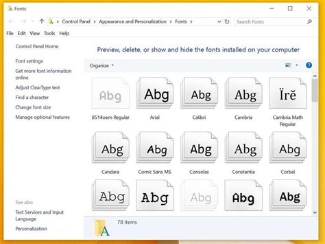 How To Add Remove And Modify Fonts In Windows 10 Cnet