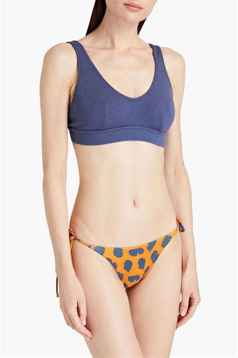 VIX PAULA HERMANNY Printed Low Rise Bikini Briefs THE OUTNET