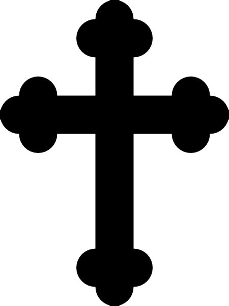 Erase the guidelines from the outer edges of the cross, giving it a solid outline. Outline Cross Clip Art at Clker.com - vector clip art online, royalty free & public domain