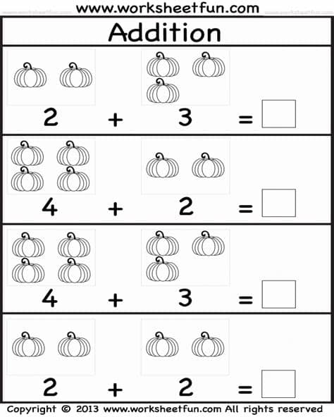 Addition Worksheet Kindergarten PDF | Math Worksheets ...