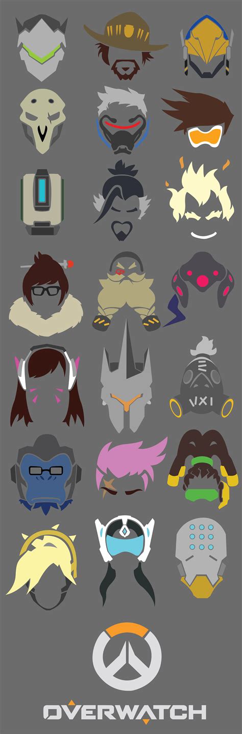 Overwatch All Heroes Icons By Flamehero6106 On Deviantart
