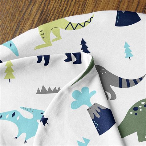 Mod Dinosaur Blue And Green Nursing Breastfeeding Pillow Cover