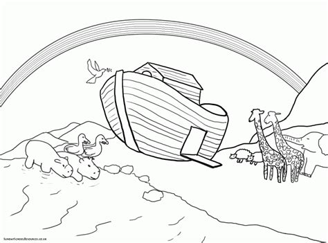 Noah S Ark Coloring Page Preschool