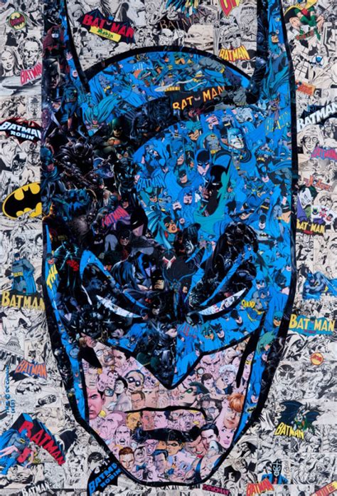 Batman Portrait Made Using Batman Comic Art — Geektyrant