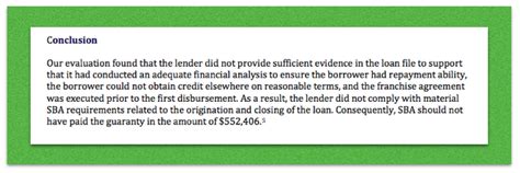 Sba Now Faults Lenders And May Not Pay Franchise Loan Guarantees In The