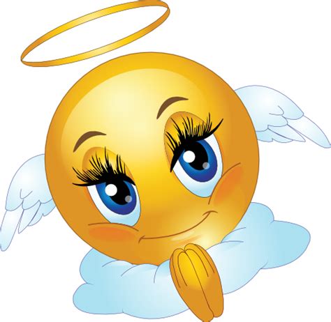 Smiley Emoticon Angel Emoji Clip Art Emoticons Png Download 512500