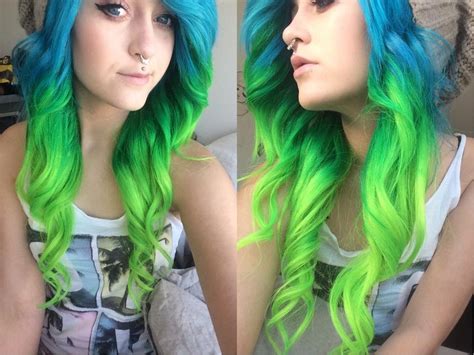 To get the hairstyle i want, i would need to dye part of it grey. How I Dyed My Hair BLUE and GREEN | VP Fashion review ...