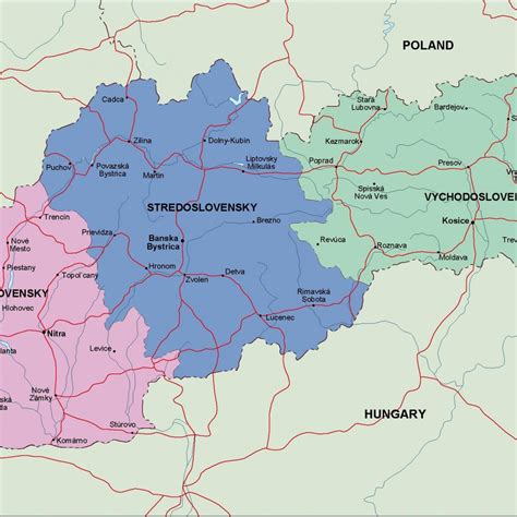 Die skigebiete werden von 522 skiliften erschlossen. Slowakei politische Landkarte - Karte von der Slowakei ...