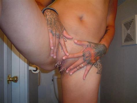 Nude Tattooed Girl Pussy Tattoo Lingerie Free Sex