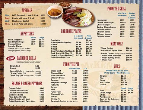 McKenzie's Barbeque & Burgers menu in Montgomery, Texas, USA
