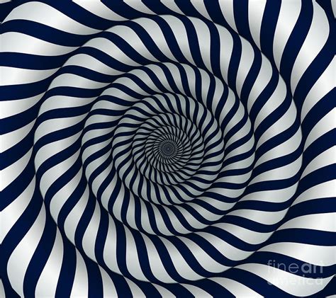 Abstract Optical Illusion Trippy Hypnotic Dizzy Design Background Spiral Digital Art By Noirty