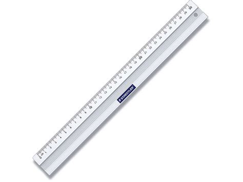 Køb Lineal 30 Cm Aluminium Med Gummiliste Staedtler Hos Kontor Syd