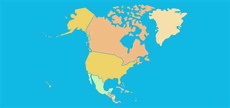 States Quiz Map Quiz North America Map America Map