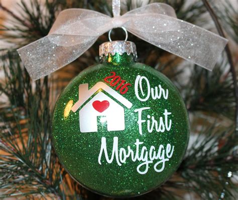 New Home Ornament First Home Christmas Ornament Glass Etsy