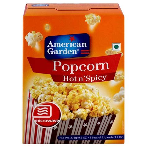 American Garden Hot And Spicy Microwave Popcorn 273 G Fetch N Buy