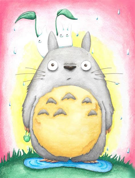 Totoro Anime Anime Art Studio Ghibli Watercolor Painting