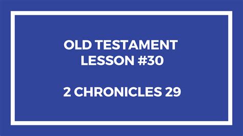 Old Testament Lesson 30 Gospel Doctrine Haley Iser S Blog