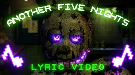 Fnaf 3 Rap Another Five Nights Jt Music Unofficial Lyric Video